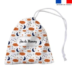 Patron imprimé pour jeu memory motif renard