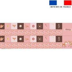 Patron imprimé pour jeu memory motif folk fox