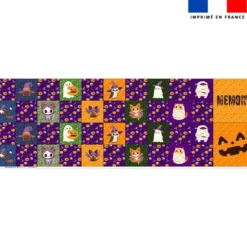 Patron imprimé pour jeu memory motif animaux Halloween