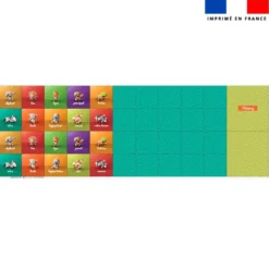 Patron imprimé pour jeu memory motif animaux français et anglais - Création Stillistic