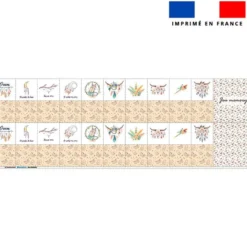 Patron imprimé pour jeu memory motif boho