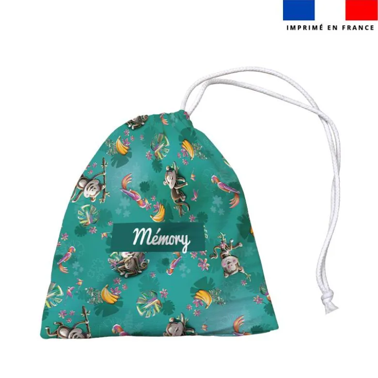 Patron imprimé pour jeu memory motif singe émotions - Création Stillistic