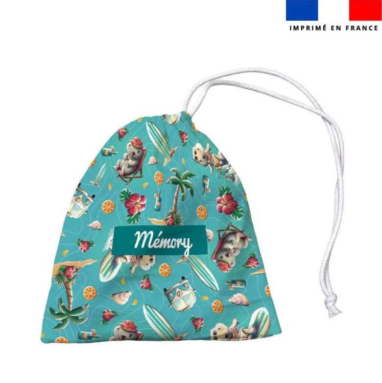 Patron imprimé pour jeu memory motif hippo en vacances - Création Stillistic