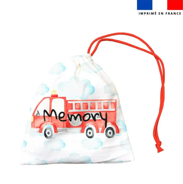 Patron imprimé pour jeu memory motif animaux pompiers