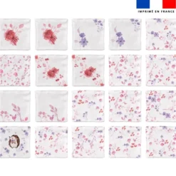 Patron imprimé pour jeu memory motif hérisson aquarelle