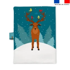 Patron imprimé pour protège carnet de santé motif ours polaire