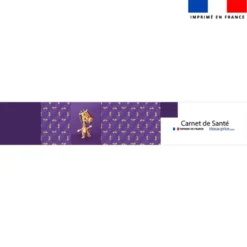 Patron imprimé pour protège carnet de santé motif bébé girafe - Création Stillistic