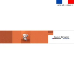 Patron imprimé pour protège carnet de santé motif bébé koala - Création Stillistic