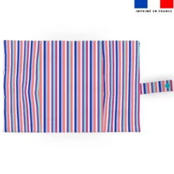 Patron imprimé pour protège carnet de santé motif licorne et pégase bleu - Création Lili Bambou Design