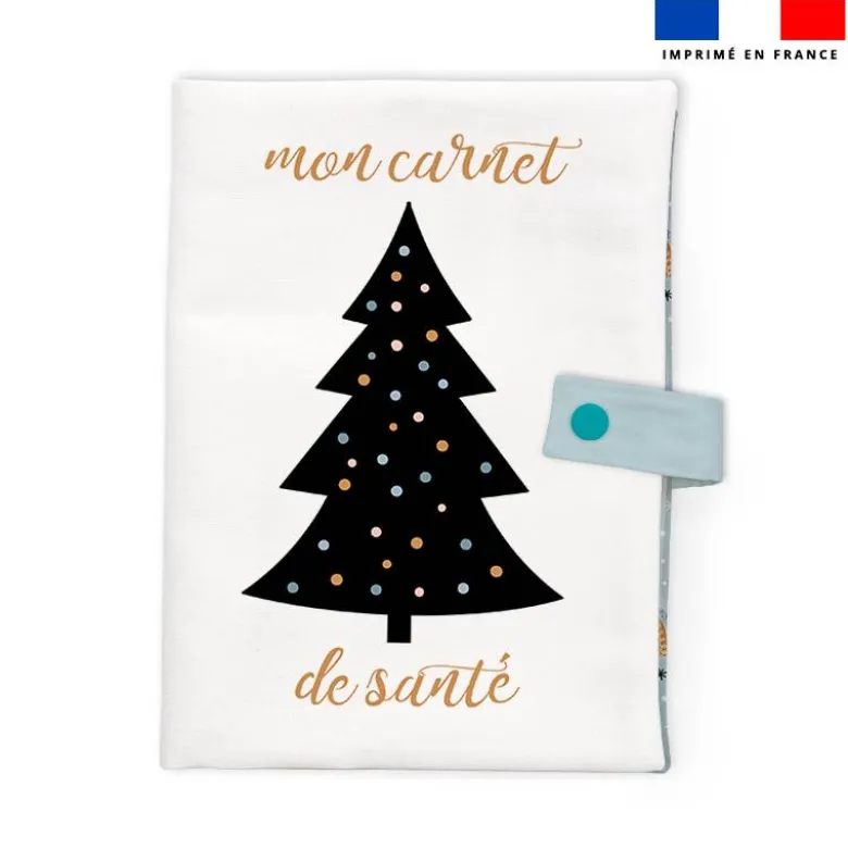 Patron imprimé pour protège carnet de santé motif animaux hiver