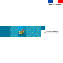 Patron imprimé pour protège carnet de santé motif bébé loutre - Création Stillistic