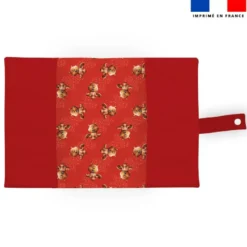 Patron imprimé pour protège carnet de santé motif bébé castor - Création Stillistic