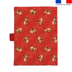 Patron imprimé pour protège carnet de santé motif bébé castor - Création Stillistic