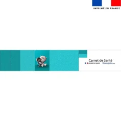 Patron imprimé pour protège carnet de santé motif bébé rhino - Création Stillistic