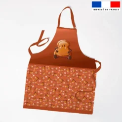 Patron imprimé pour tablier amis ptit déj Tartine - Création Stillistic