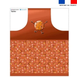 Patron imprimé pour tablier amis ptit déj Cookie - Création Stillistic