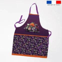 Patron imprimé pour tablier Bal masqué Halloween - Création Stillistic