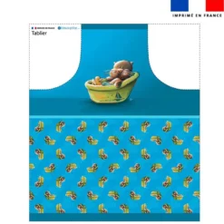 Patron imprimé pour tablier bébé loutre - Création Stillistic