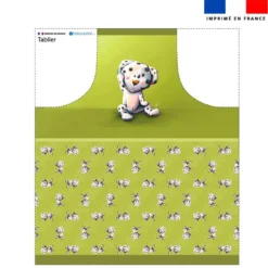 Patron imprimé pour tablier bébé dalmatien - Création Stillistic