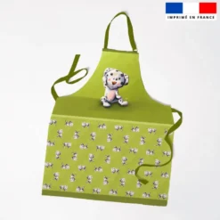 Patron imprimé pour tablier bébé dalmatien - Création Stillistic