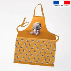 Patron imprimé pour tablier bébé hippo - Création Stillistic