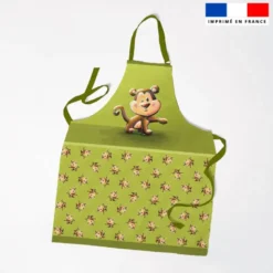 Patron imprimé pour tablier bébé singe - Création Stillistic