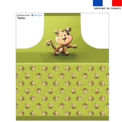 Patron imprimé pour tablier bébé singe - Création Stillistic