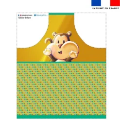 Patron imprimé pour tablier enfant motif Singe Lou-Stick - Création Stillistic