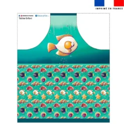 Patron imprimé pour tablier enfant motif poisson oeuf - Création Stillistic
