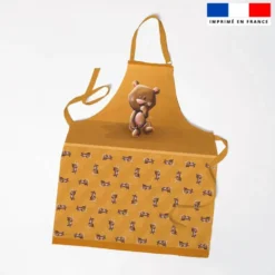Patron imprimé pour tablier enfant motif bébé ours - Création Stillistic