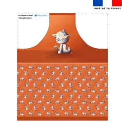 Patron imprimé pour tablier enfant motif bébé chat - Création Stillistic