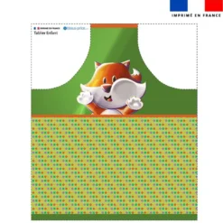 Patron imprimé pour tablier enfant motif Renard Lou-Stick - Création Stillistic