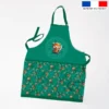 Patron imprimé pour tablier enfant motif panda roux yoga lotus - Création Stillistic