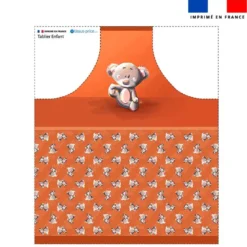Patron imprimé pour tablier enfant motif bébé koala - Création Stillistic