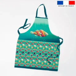 Patron imprimé pour tablier enfant motif poisson sucre d'orge - Création Stillistic