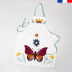 Patron imprimé pour tablier motif papillon