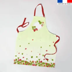 Patron imprimé pour tablier motif fraise