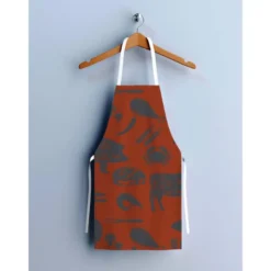 Patron imprimé pour tablier motif barbecue rouge
