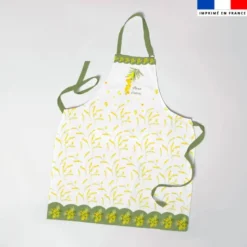 Patron imprimé pour tablier motif mamie mimosa