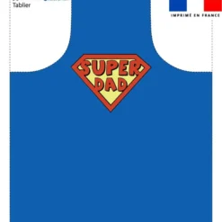 Patron imprimé pour tablier motif super dad