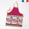 Patron imprimé pour tablier motif cirque rose - Création Lili Bambou Design