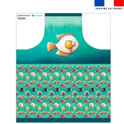 Patron imprimé pour tablier poisson oeuf - Création Stillistic