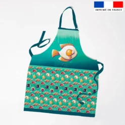 Patron imprimé pour tablier poisson oeuf - Création Stillistic