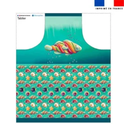 Patron imprimé pour tablier poisson sucre d'orge - Création Stillistic