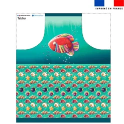 Patron imprimé pour tablier poisson acidulé - Création Stillistic