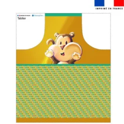 Patron imprimé pour tablier Singe Lou-Stick - Création Stillistic