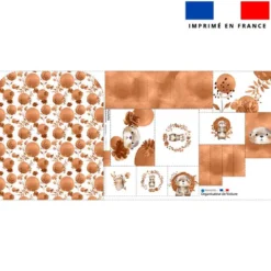 Patron pour organisateur de voiture motif loutre aquarelle + Coupon pochette Offert
