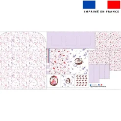 Patron pour organisateur de voiture motif hérisson aquarelle + Coupon pochette Offert