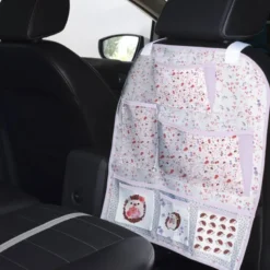 Patron pour organisateur de voiture motif hérisson aquarelle + Coupon pochette Offert