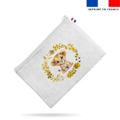 Patron pour organisateur de voiture motif lionceau aquarelle + Coupon pochette Offert